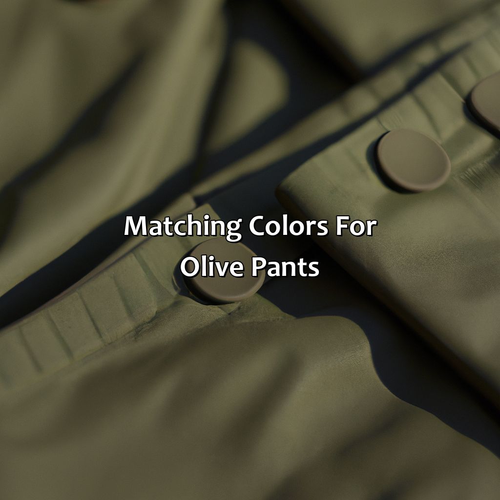 Matching Colors For Olive Pants  - What Color Shirt With Olive Pants, 
