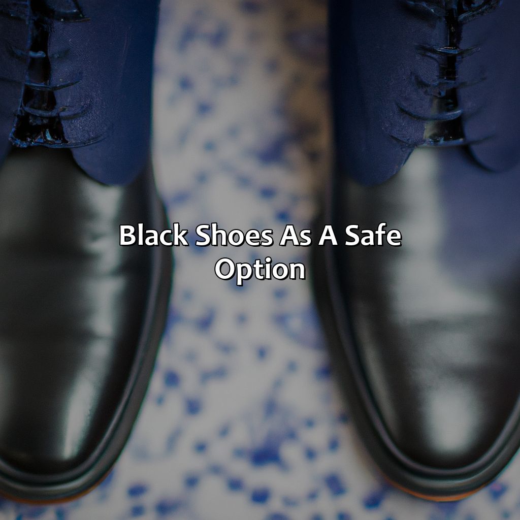 Black Shoes As A Safe Option  - What Color Shoes To Wear With A Blue Suit, 