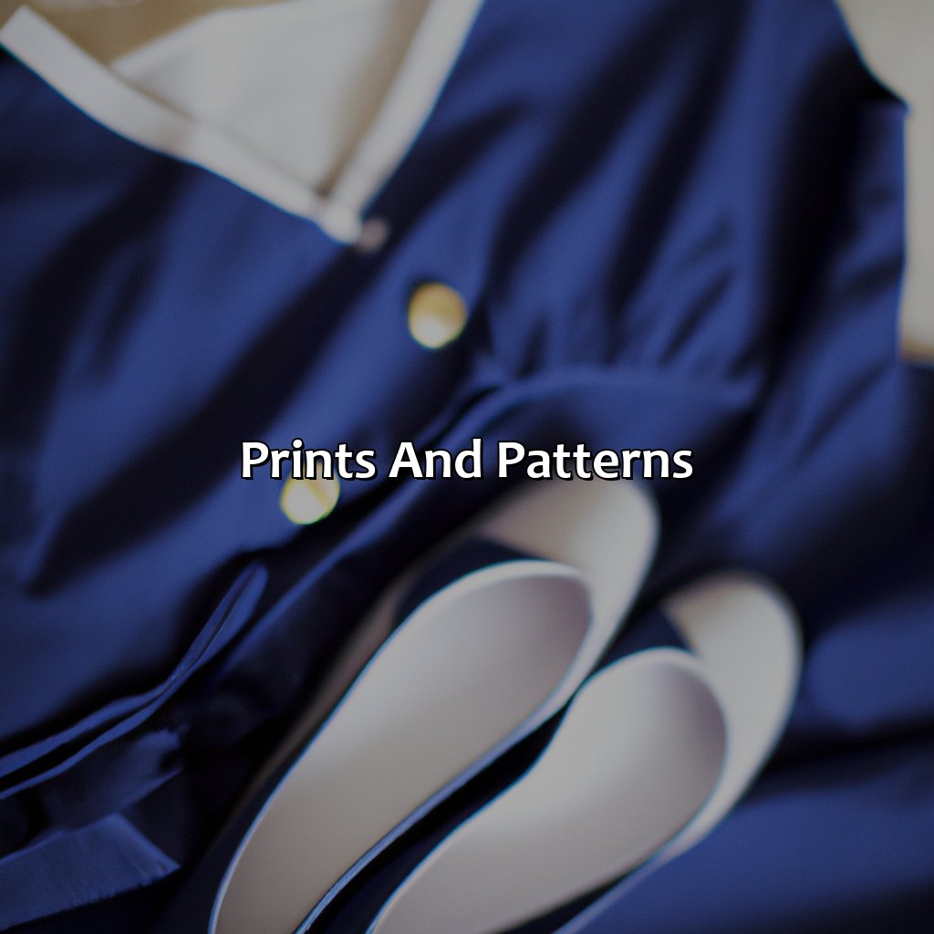 Prints And Patterns  - What Color Shoes To Wear With A Navy Dress, 