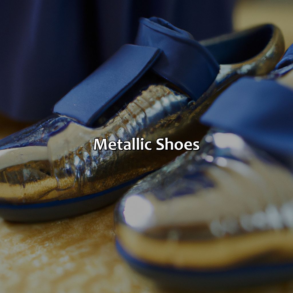 Metallic Shoes  - What Color Shoes To Wear With A Navy Dress, 
