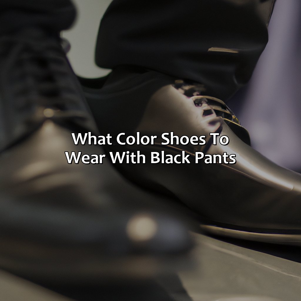 What Color Shoes To Wear With Black Pants - colorscombo.com