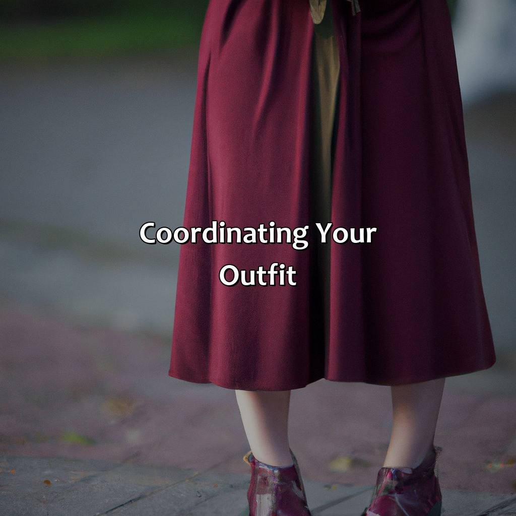 Coordinating Your Outfit  - What Color Shoes To Wear With Burgundy Dress, 