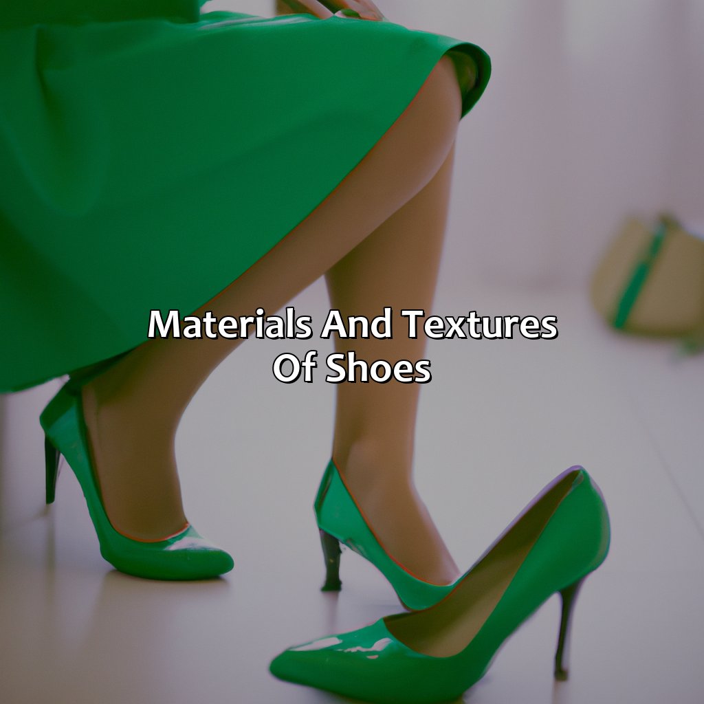 Materials And Textures Of Shoes  - What Color Shoes To Wear With Green Dress, 