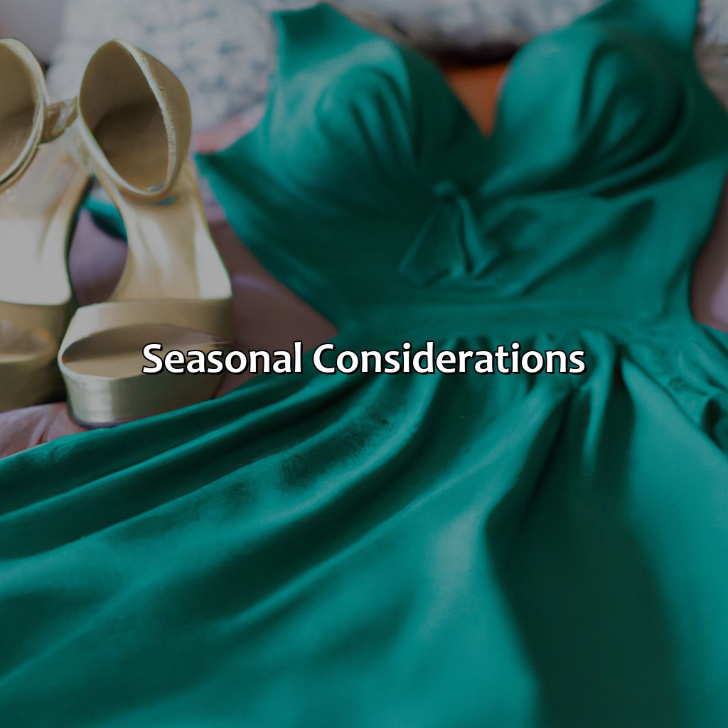 Seasonal Considerations  - What Color Shoes To Wear With Green Dress, 