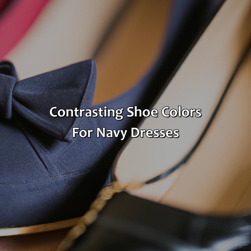 Contrasting Shoe Colors For Navy Dresses  - What Color Shoes To Wear With Navy Dress, 