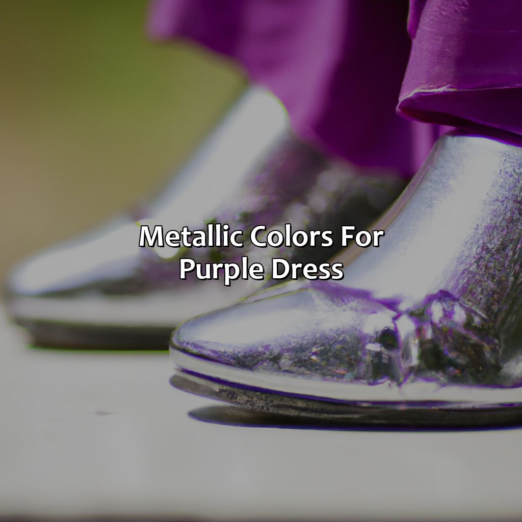 Metallic Colors For Purple Dress  - What Color Shoes To Wear With Purple Dress, 