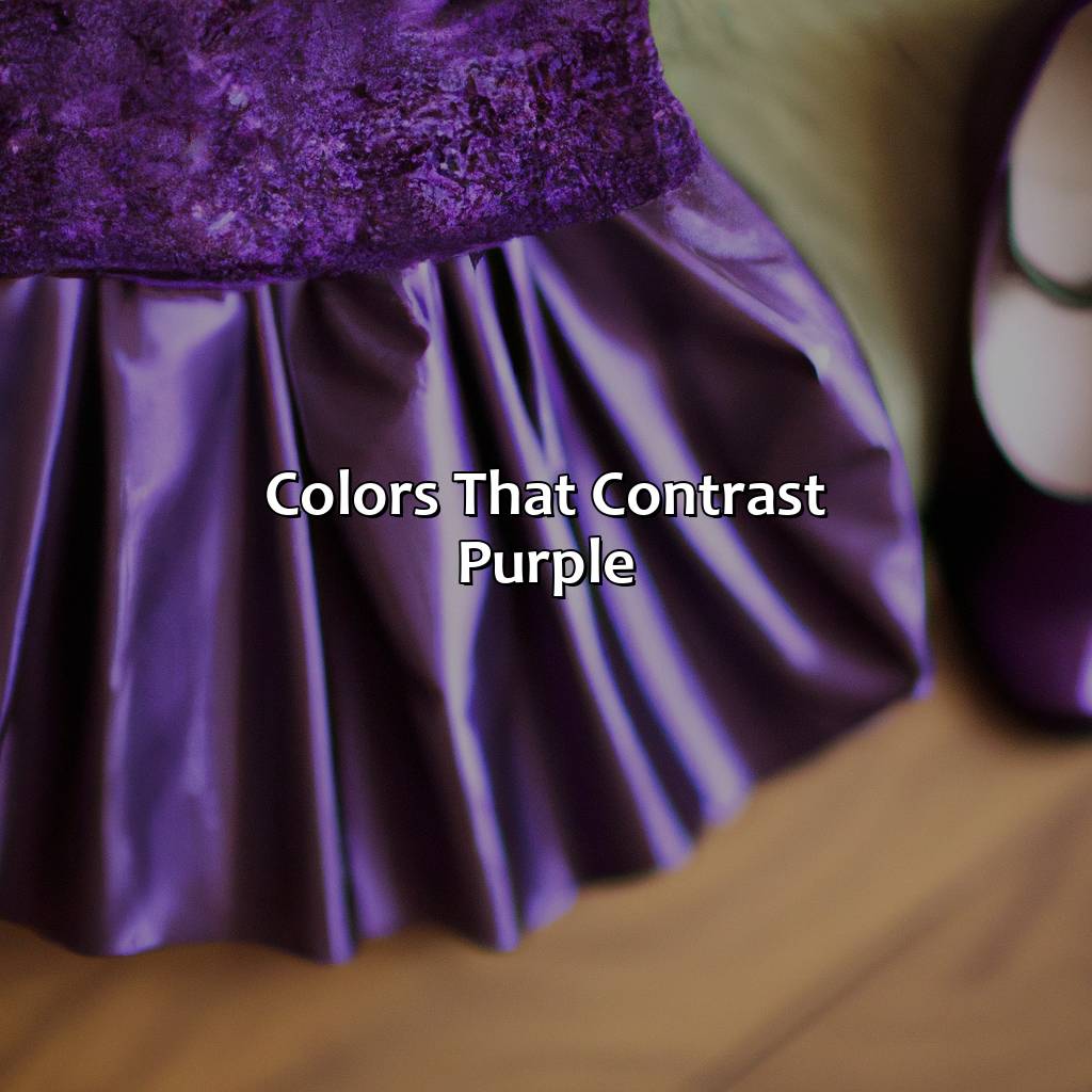 Colors That Contrast Purple  - What Color Shoes To Wear With Purple Dress, 