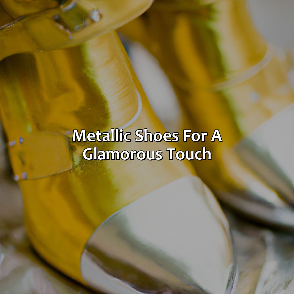 Metallic Shoes For A Glamorous Touch  - What Color Shoes To Wear With Yellow Dress, 
