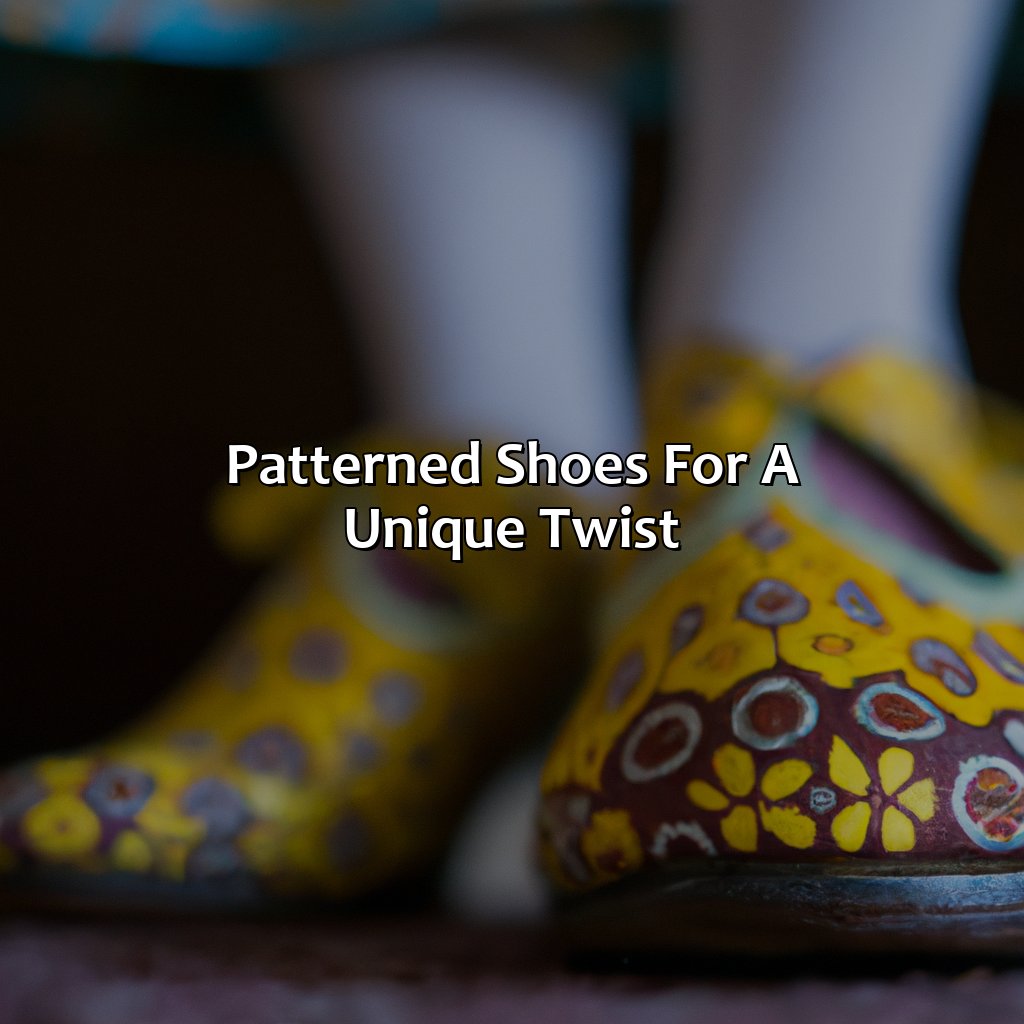 Patterned Shoes For A Unique Twist  - What Color Shoes To Wear With Yellow Dress, 