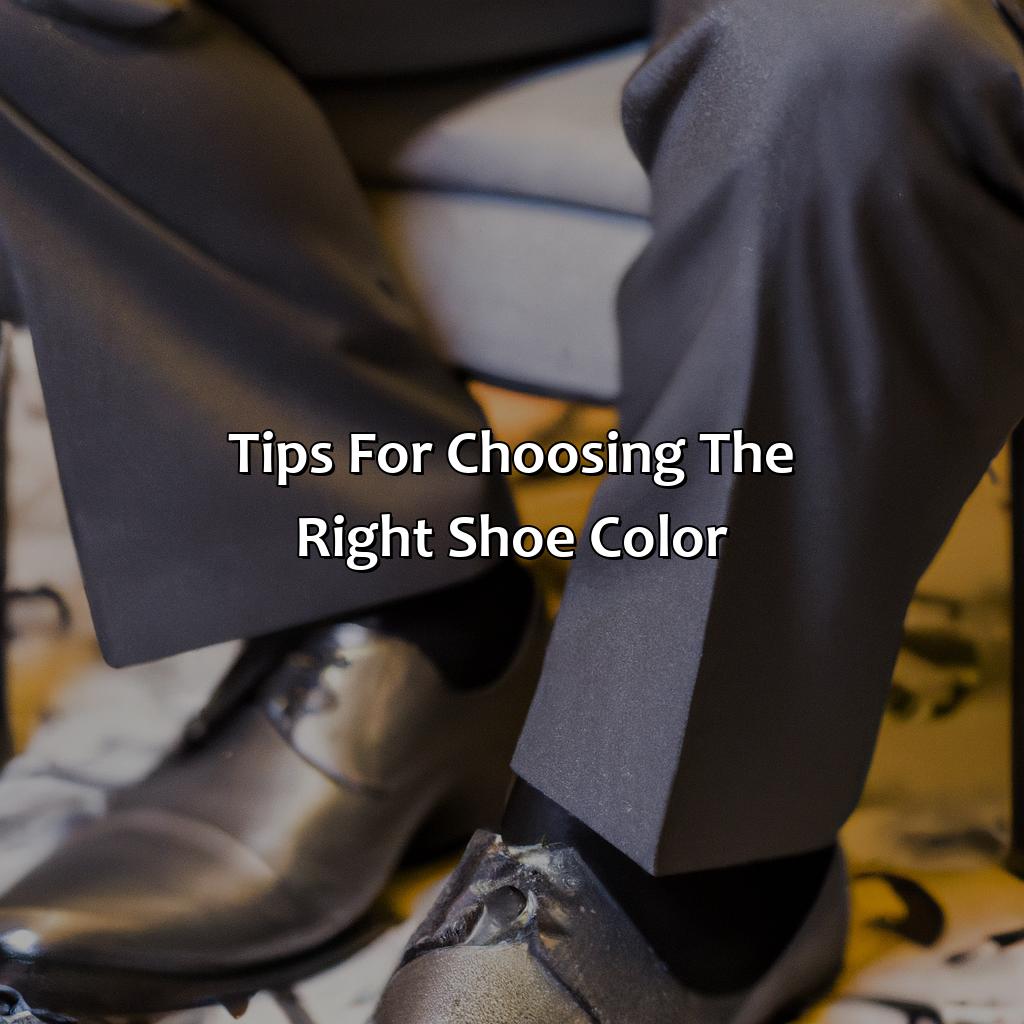 Tips For Choosing The Right Shoe Color  - What Color Shoes With Dark Grey Suit, 