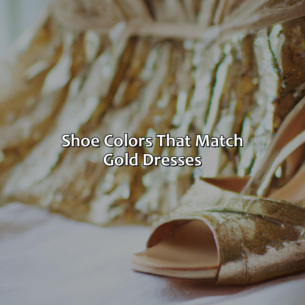 What Color Shoes With Gold Dress - colorscombo.com