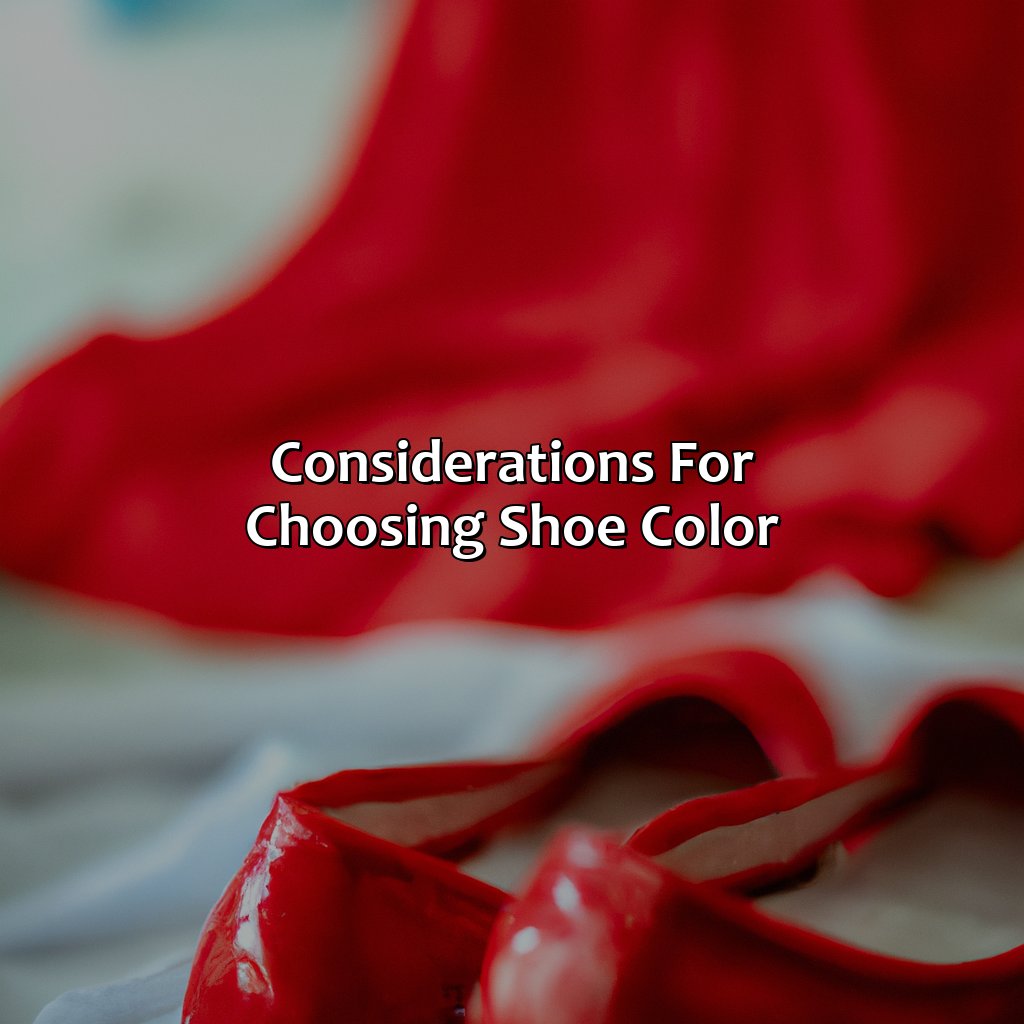 Considerations For Choosing Shoe Color  - What Color Shoes With Red Dress, 