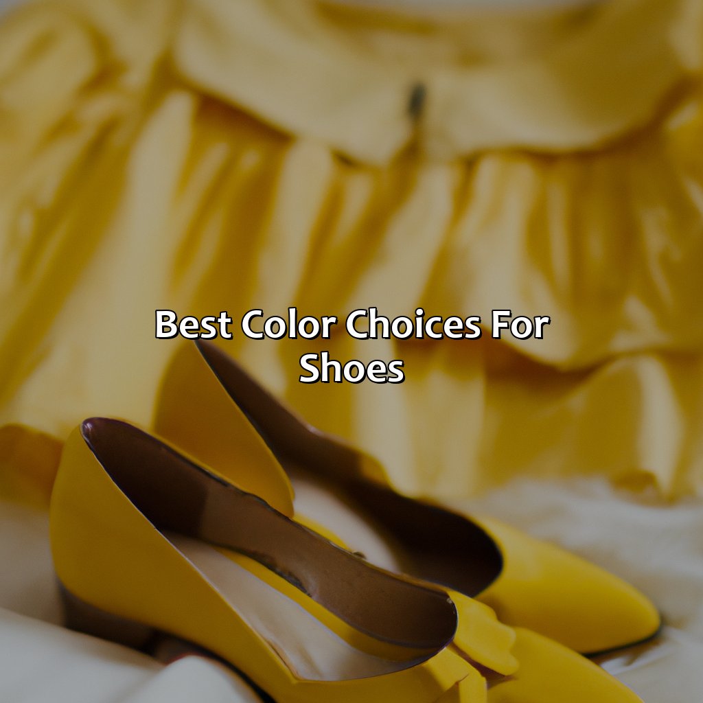 Best Color Choices For Shoes  - What Color Shoes With Yellow Dress, 