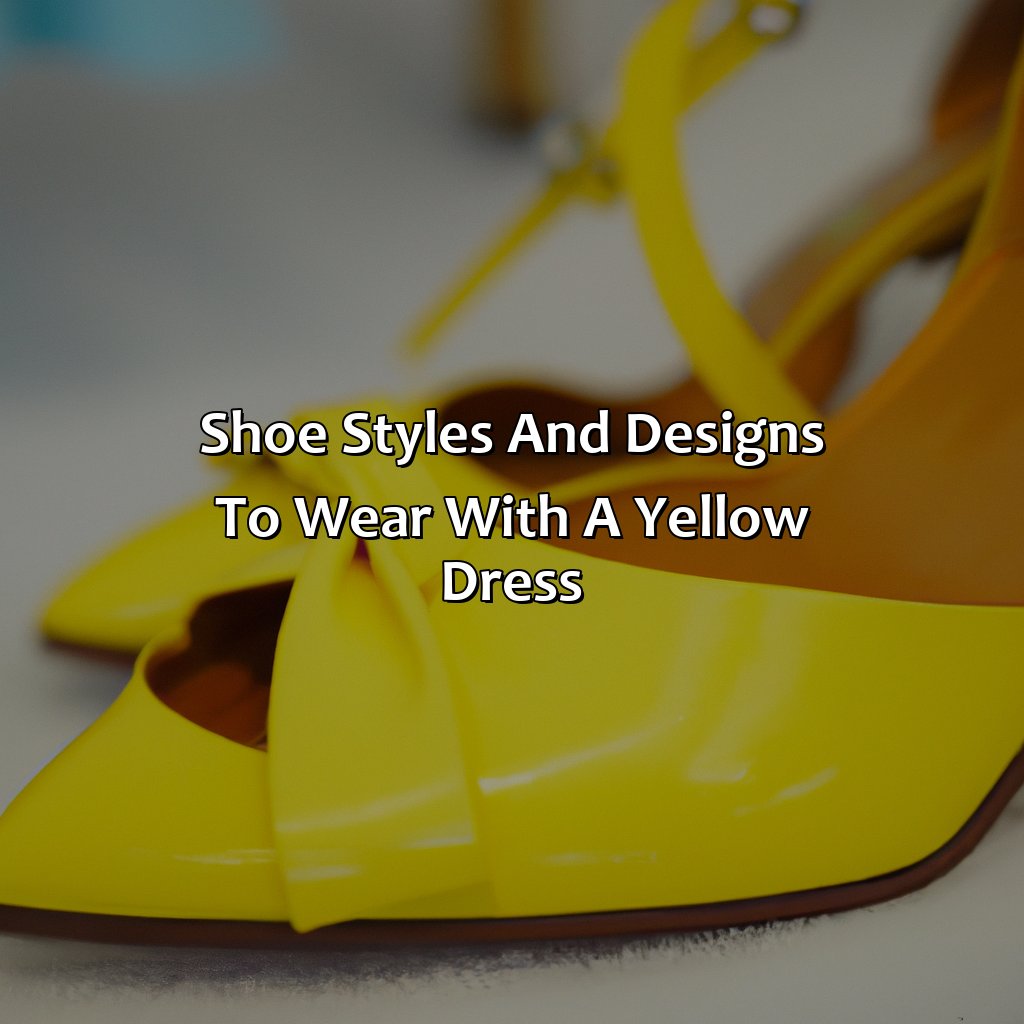 Shoe Styles And Designs To Wear With A Yellow Dress  - What Color Shoes With Yellow Dress, 