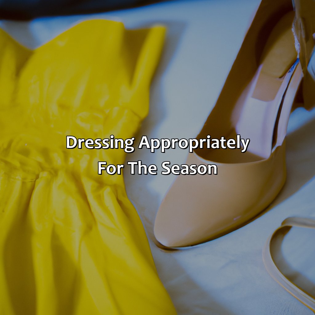 Dressing Appropriately For The Season - What Color Shoes With Yellow Dress, 
