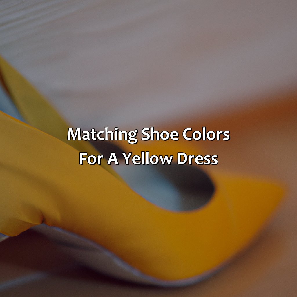 Matching Shoe Colors For A Yellow Dress  - What Color Shoes With Yellow Dress, 