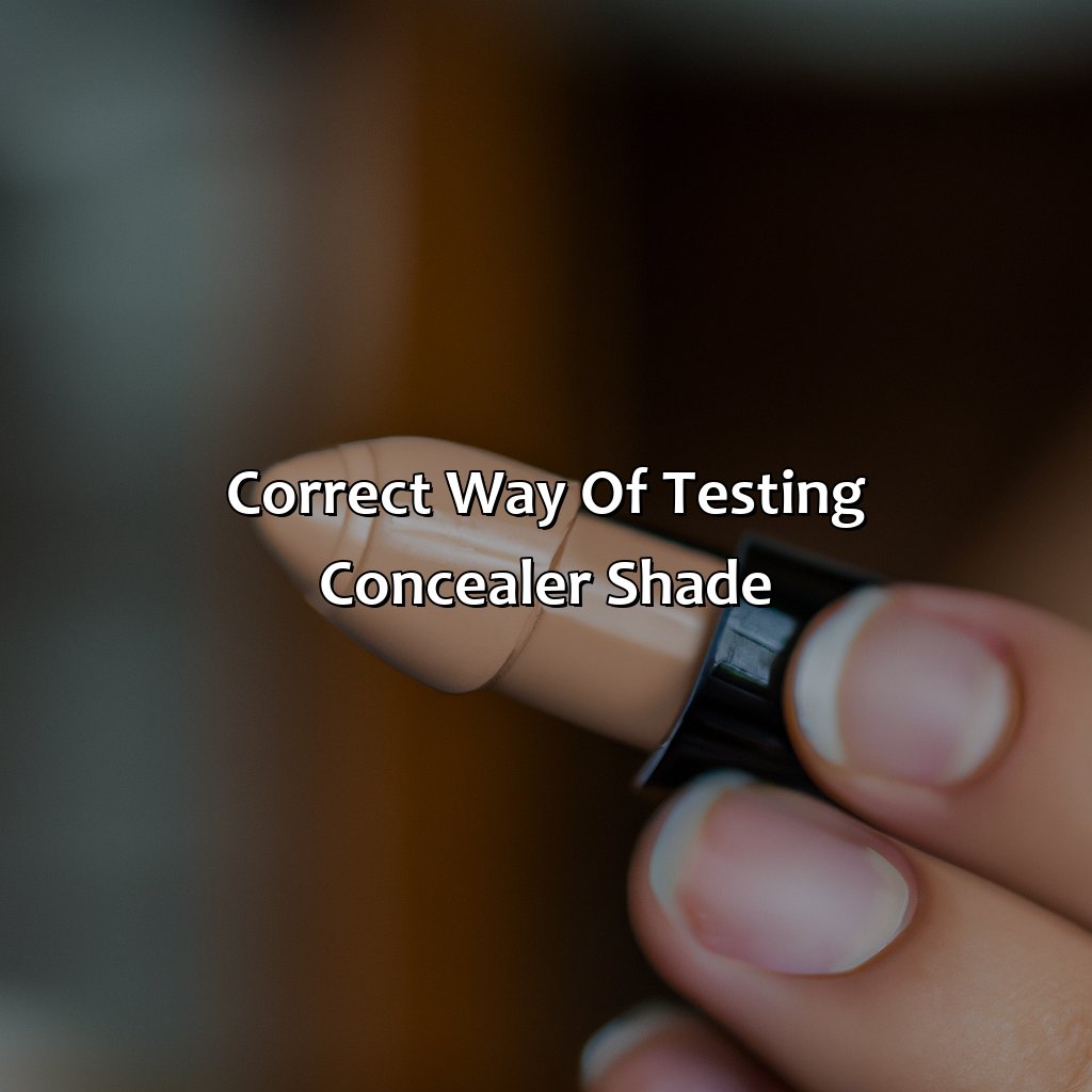 Correct Way Of Testing Concealer Shade  - What Color Should Concealer Be, 