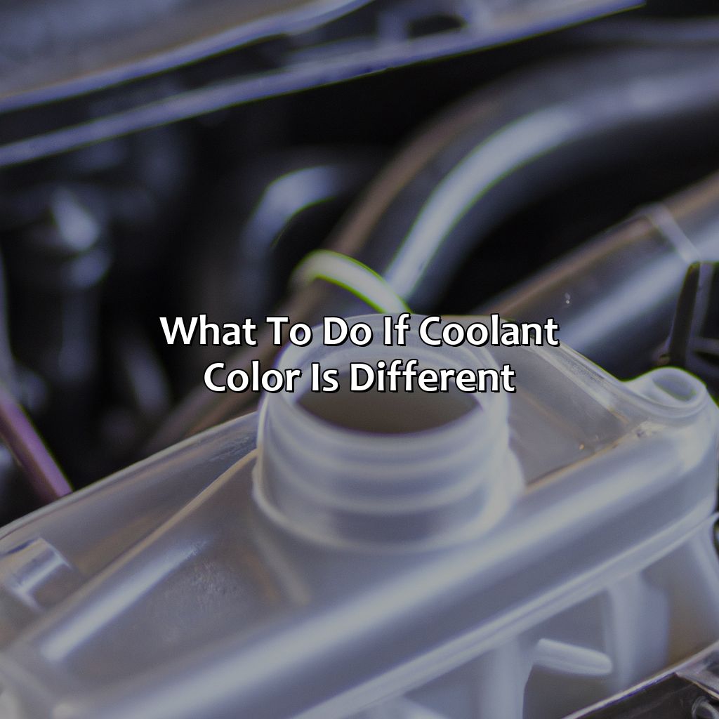 What To Do If Coolant Color Is Different - What Color Should Coolant Be, 