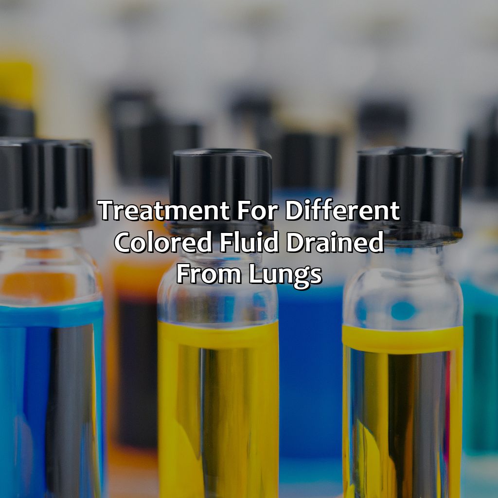 Treatment For Different Colored Fluid Drained From Lungs  - What Color Should Fluid Drained From Lungs Be, 