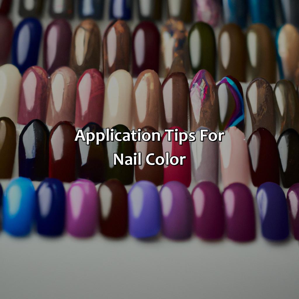 Application Tips For Nail Color  - What Color Should I Do My Nails, 