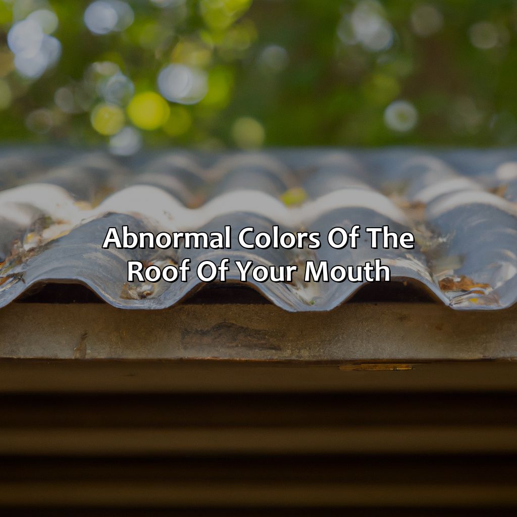 Abnormal Colors Of The Roof Of Your Mouth  - What Color Should The Roof Of Your Mouth Be, 