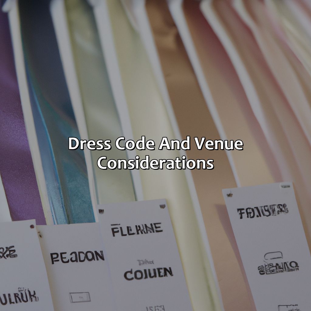 Dress Code And Venue Considerations  - What Color Should You Not Wear To A Wedding, 