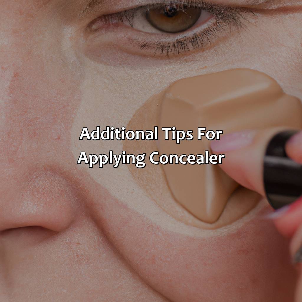 Additional Tips For Applying Concealer  - What Color Should Your Concealer Be, 