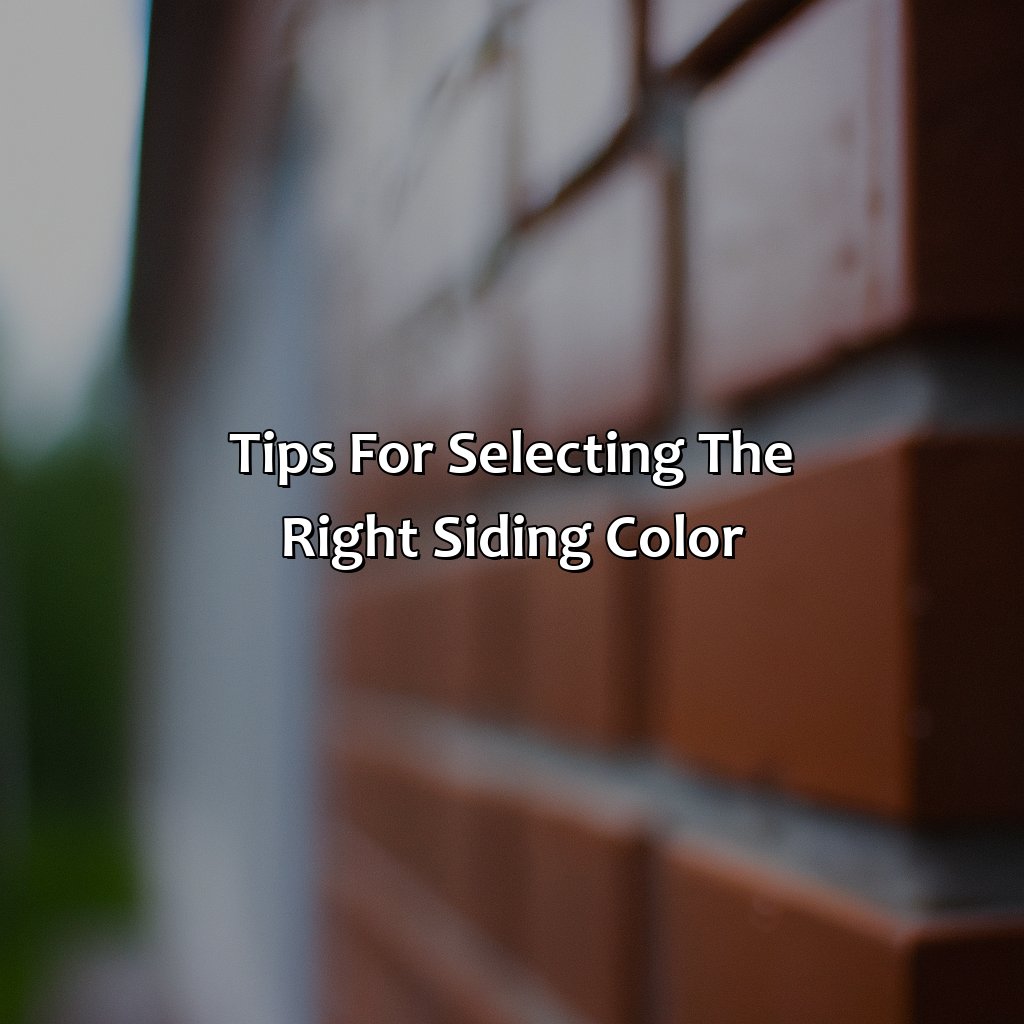 Tips For Selecting The Right Siding Color  - What Color Siding Goes With Red Brick, 