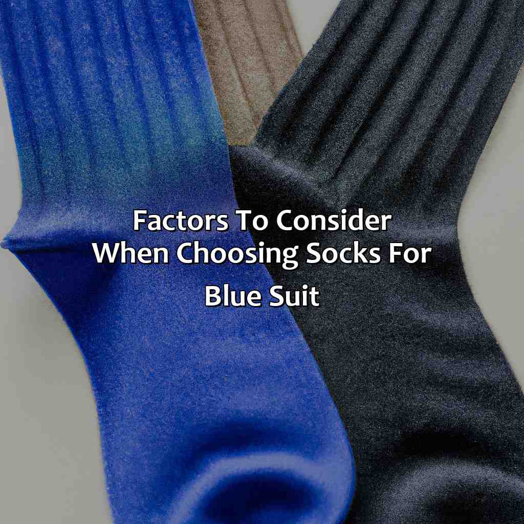 Factors To Consider When Choosing Socks For Blue Suit  - What Color Socks With Blue Suit, 