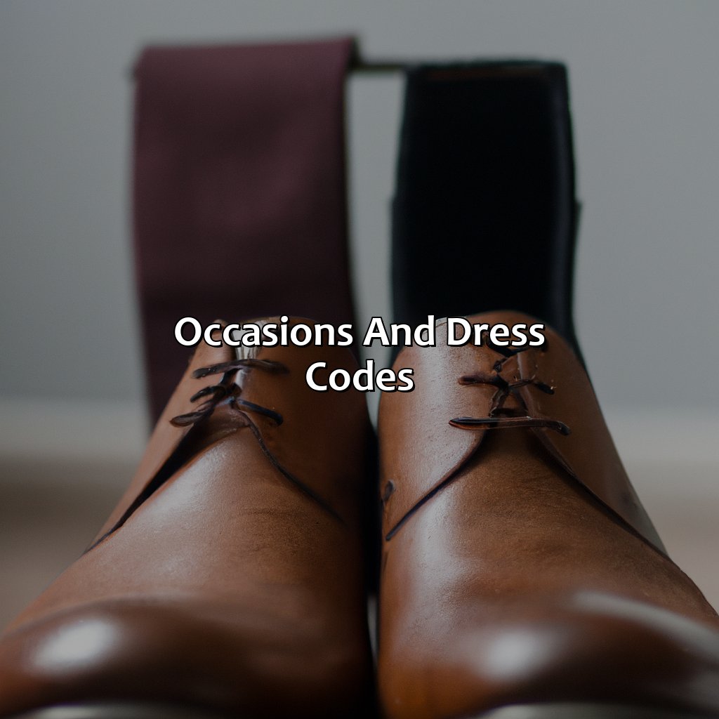 Occasions And Dress Codes  - What Color Socks With Brown Shoes, 
