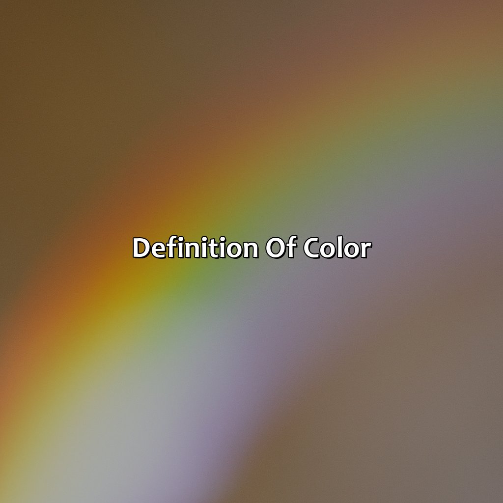 Definition Of Color  - What Color Starts With E, 