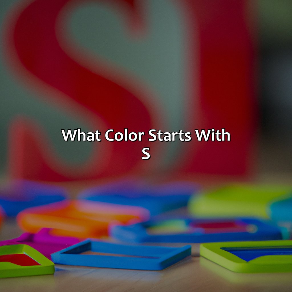What Color Starts With S - colorscombo.com