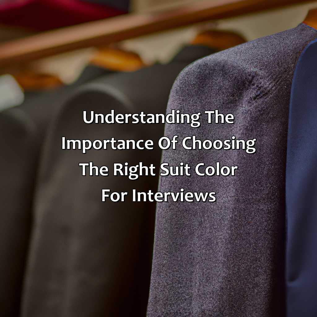 Understanding The Importance Of Choosing The Right Suit Color For Interviews  - What Color Suit For Interview, 