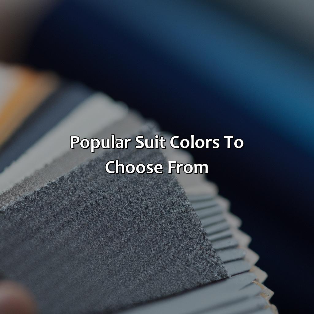 Popular Suit Colors To Choose From  - What Color Suit Should I Get, 