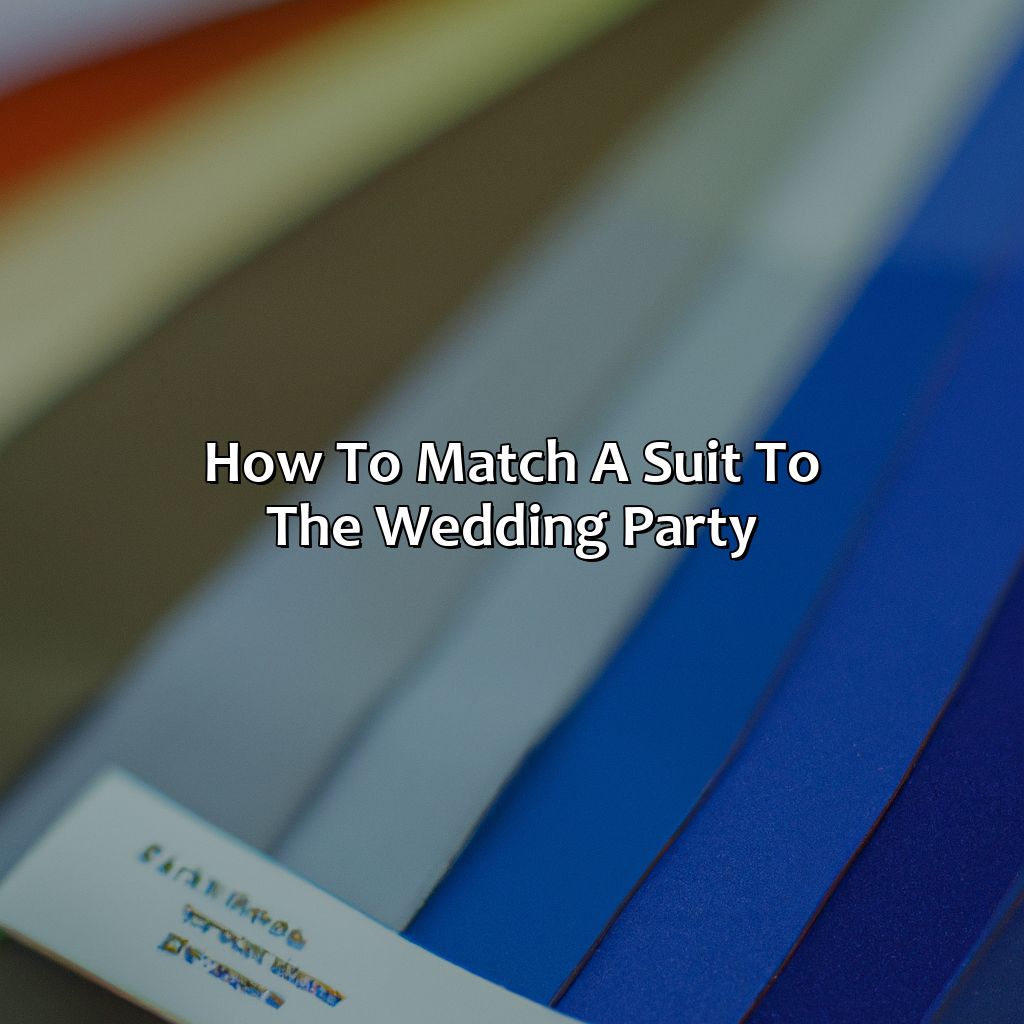 How To Match A Suit To The Wedding Party  - What Color Suit To Wear To A Wedding, 