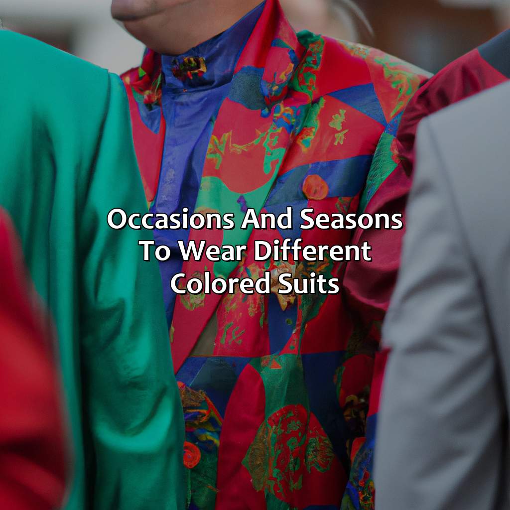 Occasions And Seasons To Wear Different Colored Suits  - What Color Suits Should A Man Own, 