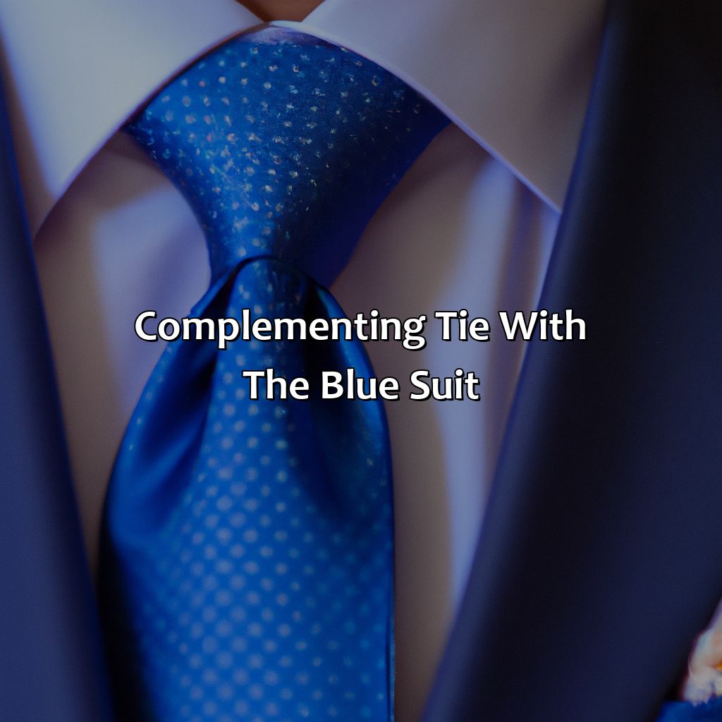 Complementing Tie With The Blue Suit  - What Color Tie Goes With A Blue Suit, 