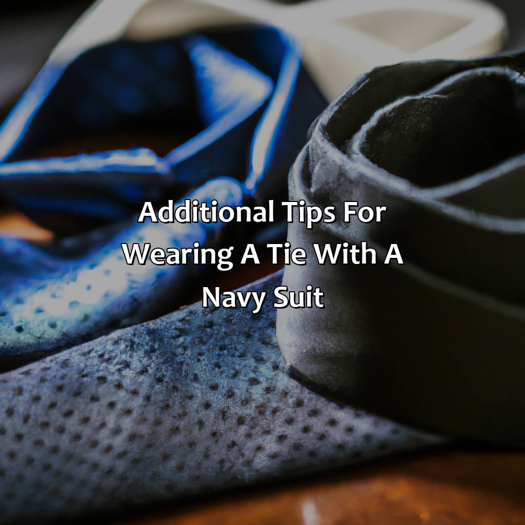 Additional Tips For Wearing A Tie With A Navy Suit  - What Color Tie To Wear With Navy Suit, 