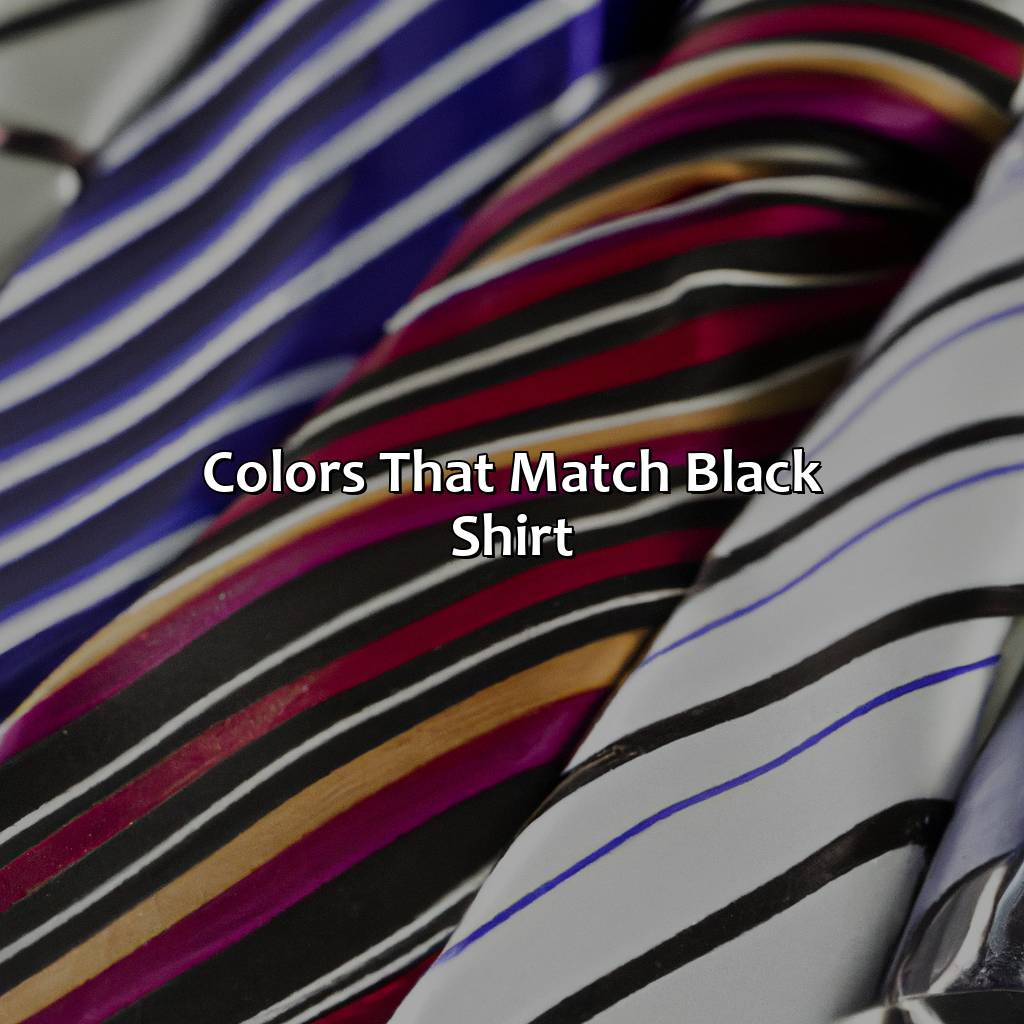 Colors That Match Black Shirt  - What Color Tie With Black Shirt, 