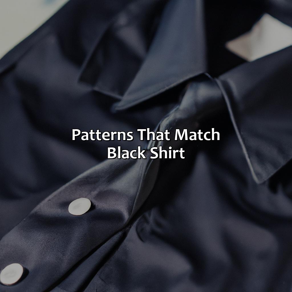 Patterns That Match Black Shirt  - What Color Tie With Black Shirt, 