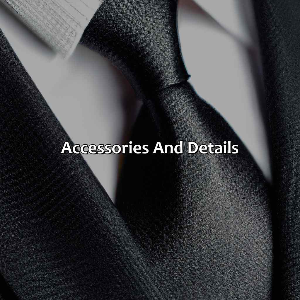 Accessories And Details  - What Color Tie With Black Suit, 