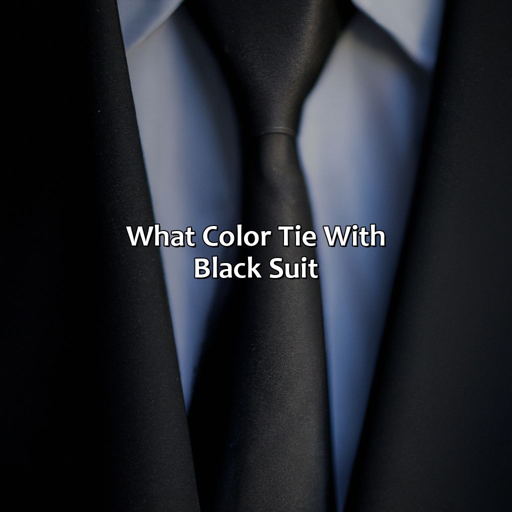 What Color Tie With Black Suit - colorscombo.com