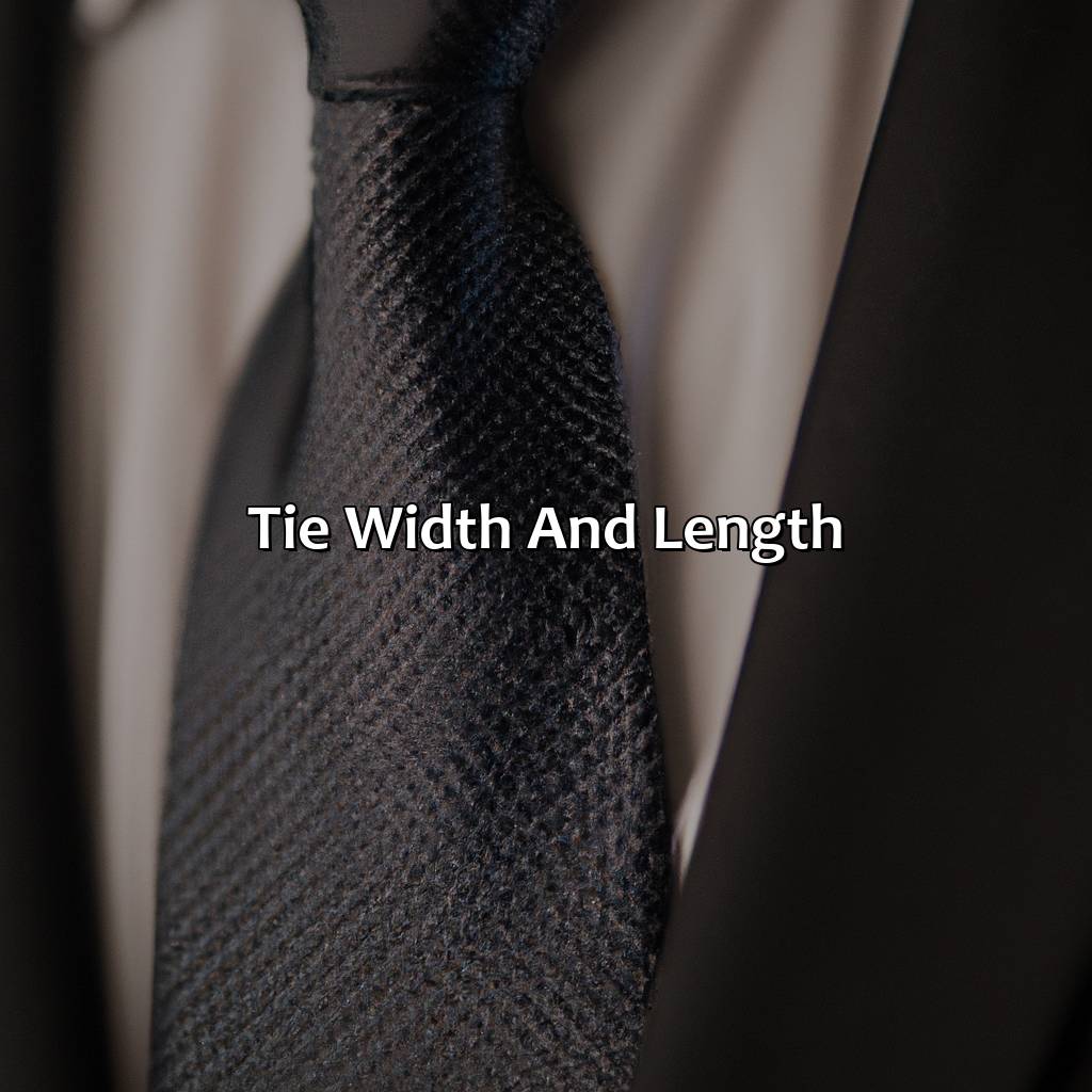 Tie Width And Length  - What Color Tie With Black Suit, 