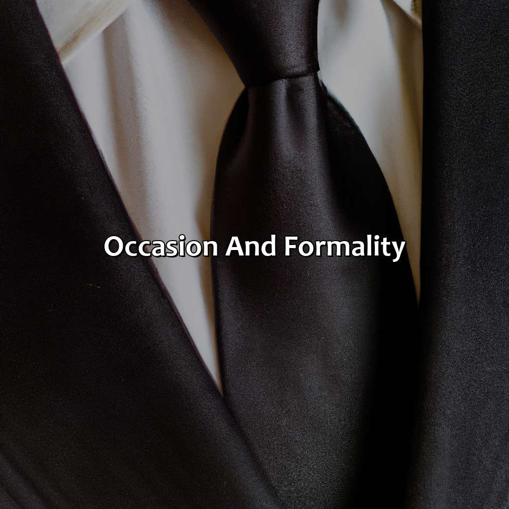 Occasion And Formality  - What Color Tie With Black Suit, 