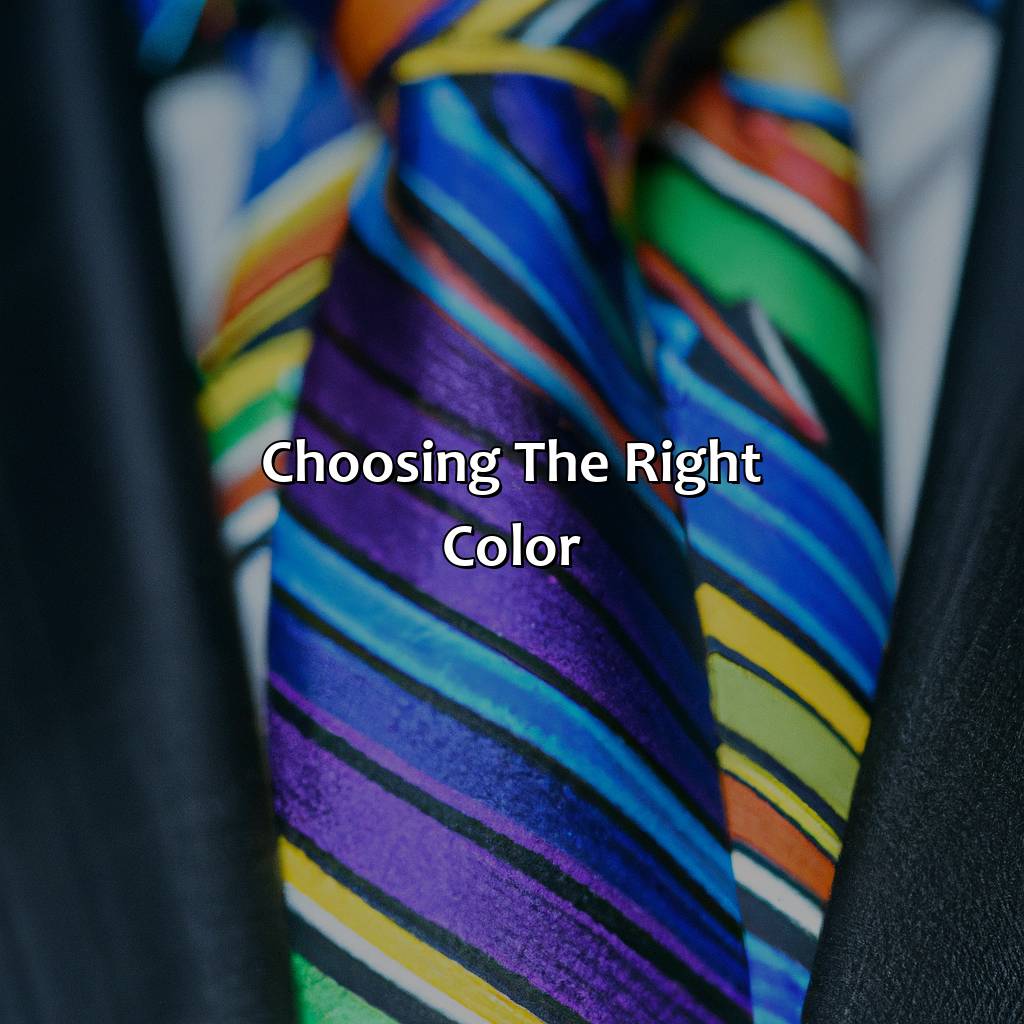 Choosing The Right Color  - What Color Tie With Black Suit, 