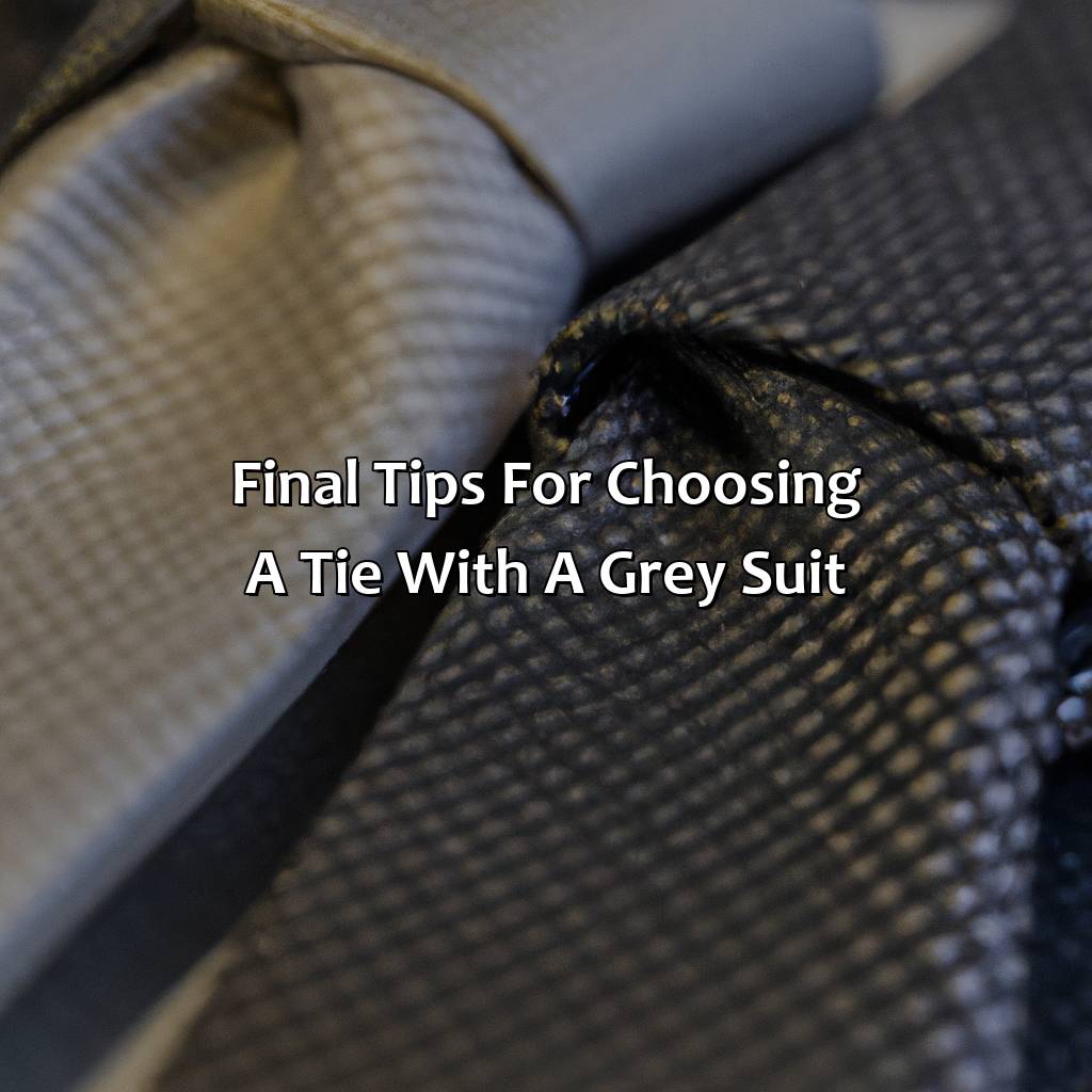 Final Tips For Choosing A Tie With A Grey Suit  - What Color Tie With Grey Suit, 