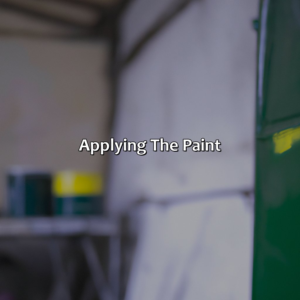 Applying The Paint  - What Color To Paint Garage, 