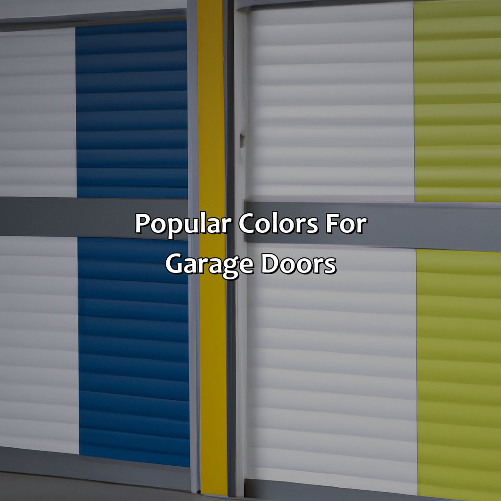 Popular Colors For Garage Doors  - What Color To Paint Garage Door, 