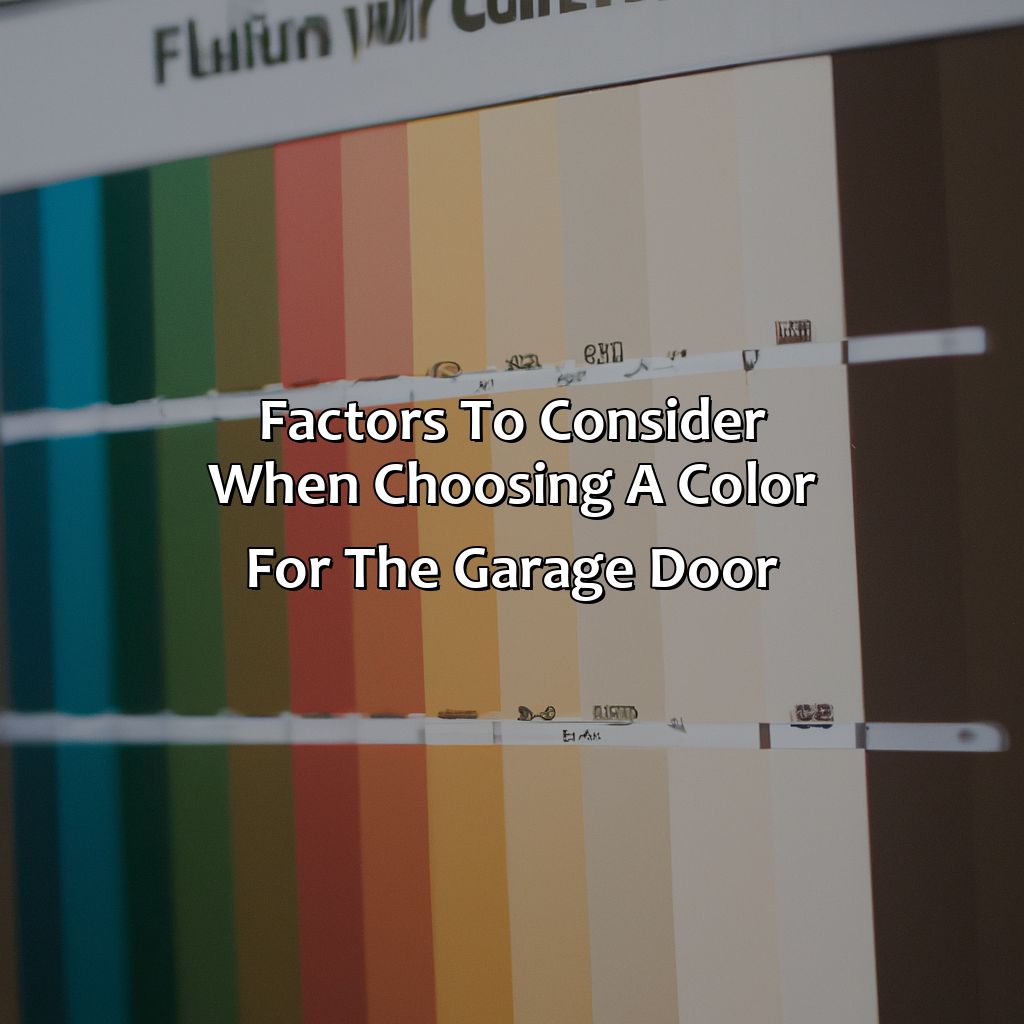 Factors To Consider When Choosing A Color For The Garage Door  - What Color To Paint Garage Door, 