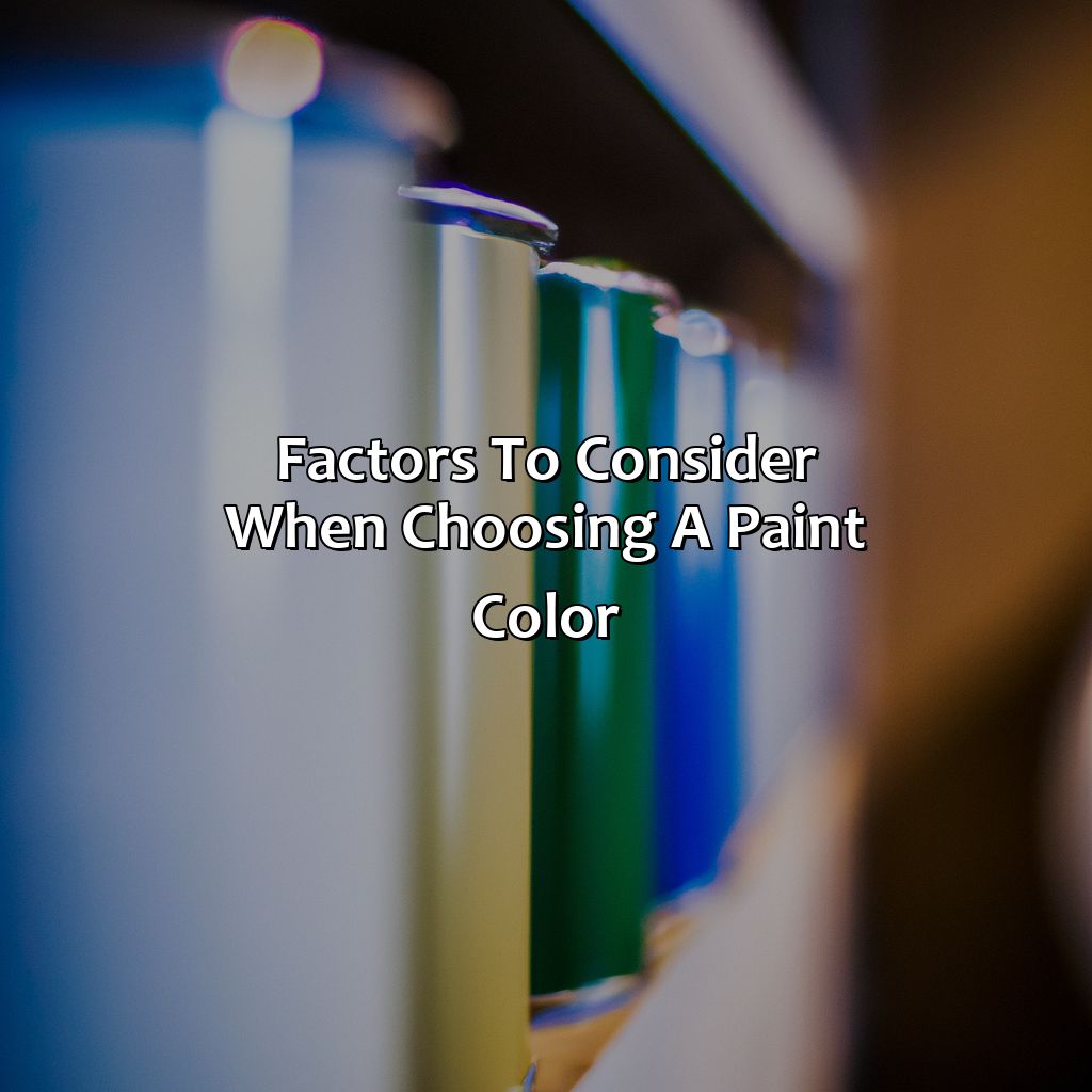 Factors To Consider When Choosing A Paint Color  - What Color To Paint Garage Walls, 